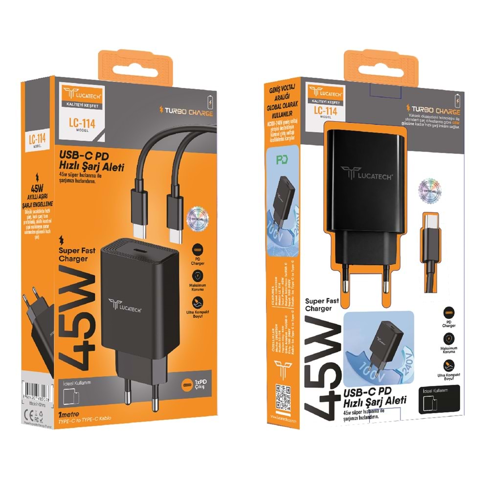 45W TYPE-C ŞARJ SET