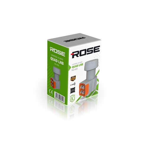 Dörtlü Lnb 0.1DB 3D 4K Quad Rose