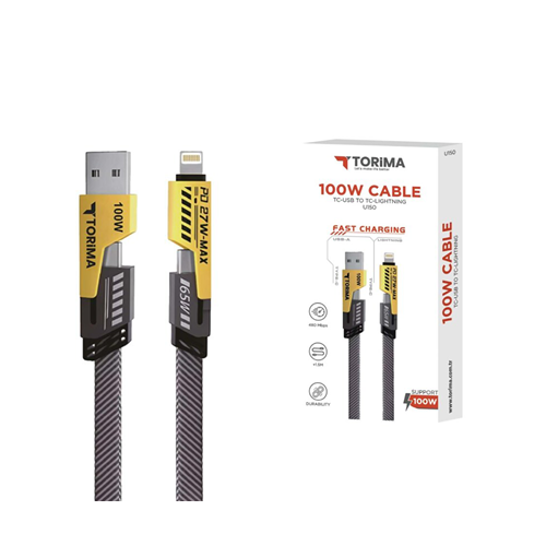 Type-C Lightning 100w 1.5m Şarj Kablosu