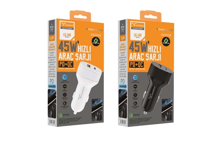 PD+USB HIZLI ARAÇ ŞARJ BAŞLIKK 45W