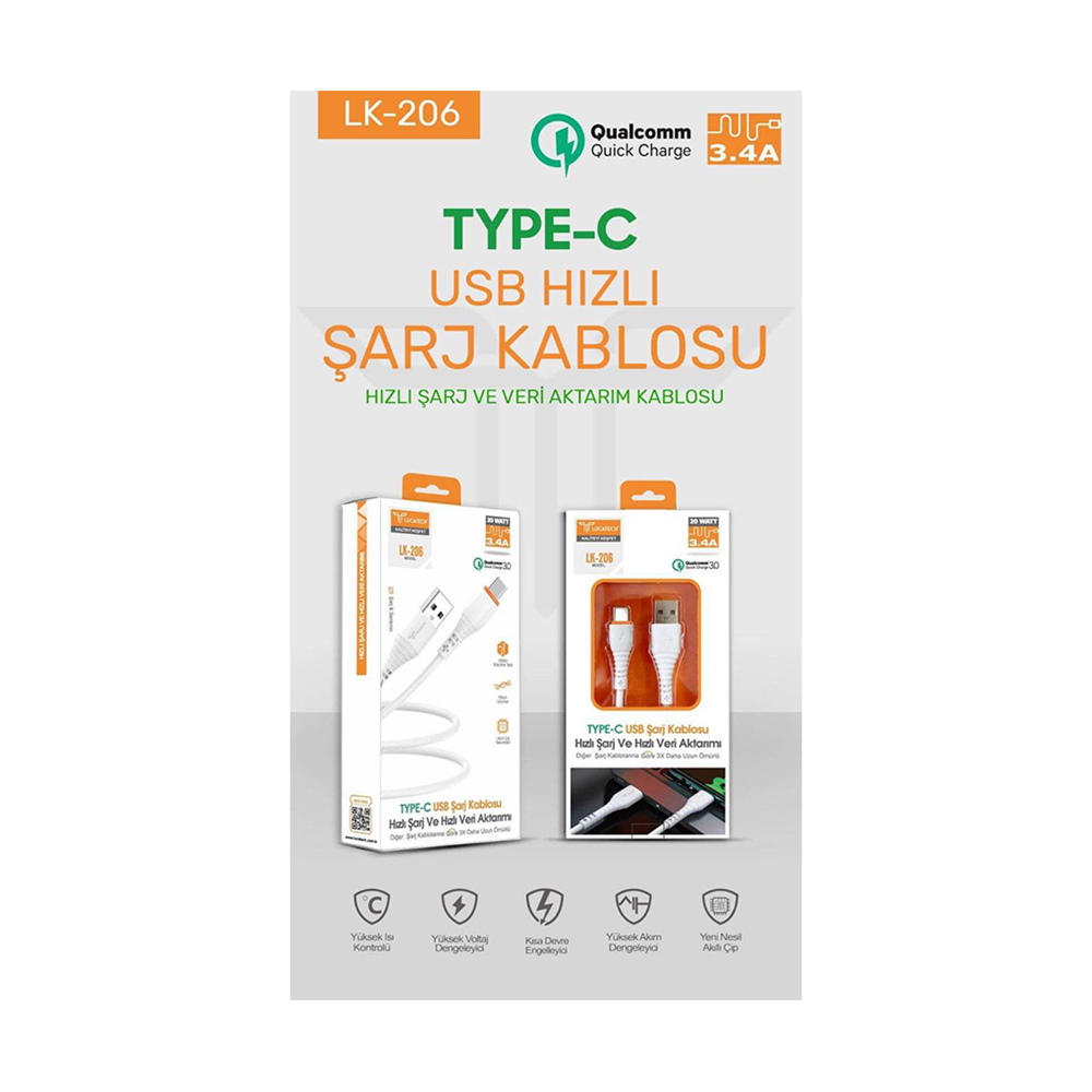 TYPC-E USB KABLO 4.2A