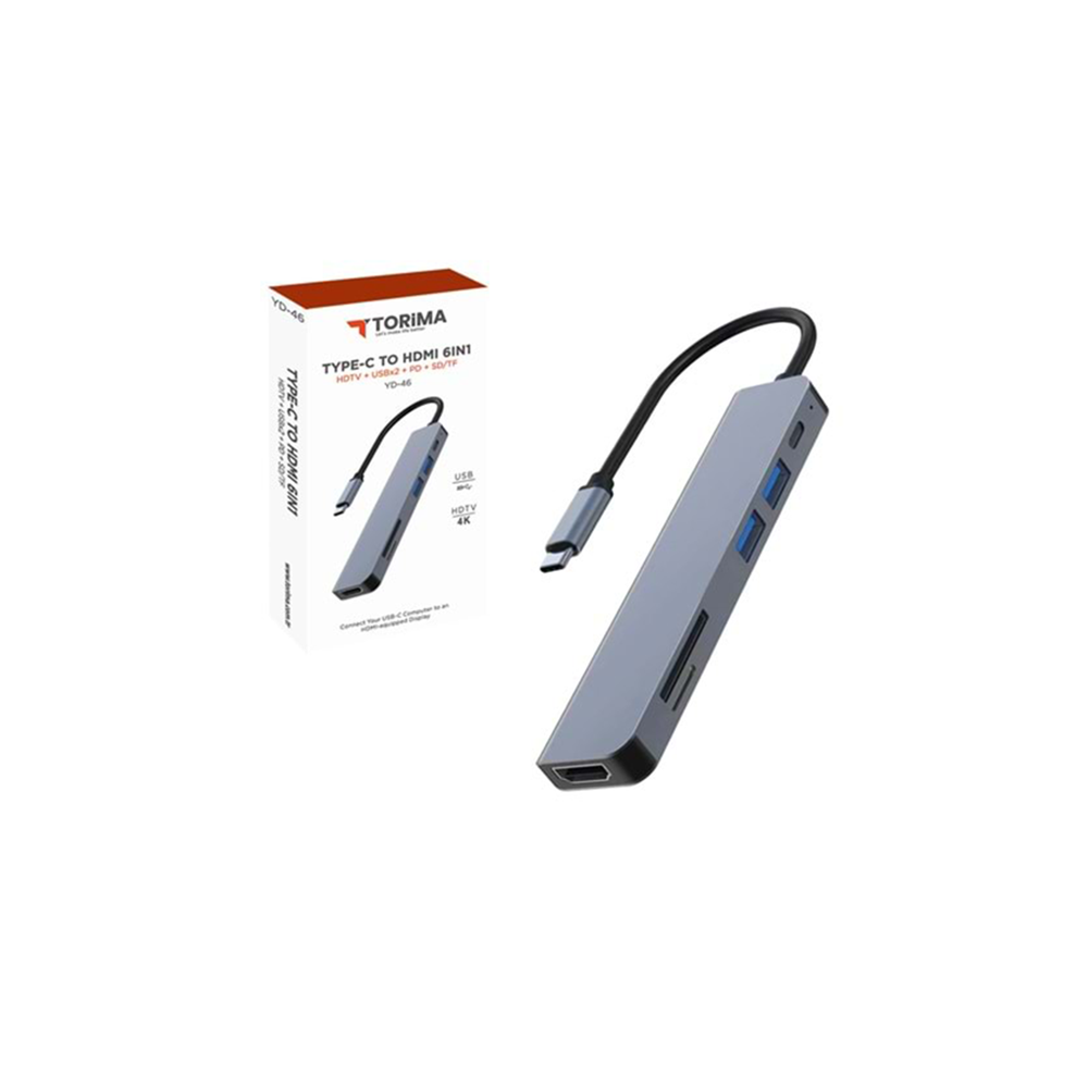 Type-c To Hdmı 6in1 Dönüştürücü